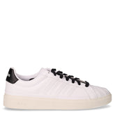 STREETTALK SC sneaker in pelle e ecopelle bianco nero | Boscaini Scarpe
