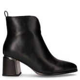 Tronchetto a punta in ecopelle nero - Tronchetti Donna | Boscaini Scarpe