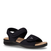 Sandalo in tessuto nero | Boscaini Scarpe