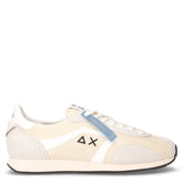 Easy Runner sneaker in pelle e tessuto bianco | Boscaini Scarpe
