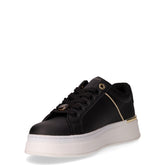 Sneaker in ecopelle con platform bambina nero | Boscaini Scarpe