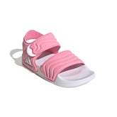 Adilette 2 sandalo in gomma bambina rosa bianco | Boscaini Scarpe