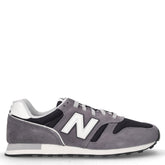373 sneaker in pelle scamosciata e tessuto navy grigio | Boscaini Scarpe