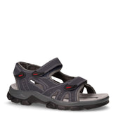 Sandalo sportivo in ecopelle e tessuto blu | Boscaini Scarpe