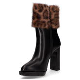 Tronchetto a punta in ecopelle nero | Boscaini Scarpe