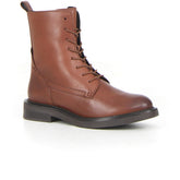 Serilda stivaletto stringato con zip light brown - Stivaletti Donna | Boscaini Scarpe