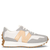 327 sneaker in pelle e tessuto grigio bianco - Sneakers Donna | Boscaini Scarpe