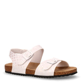 Sandalo in ecopelle bambina bianco rosa chiaro | Boscaini Scarpe