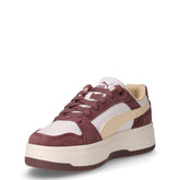 Rebound Femme Low sneaker in pelle ed ecopelle con platform cocco crema bianco | Boscaini Scarpe