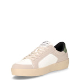 Nika LTH sneaker in ecopelle bianco verde militare | Boscaini Scarpe
