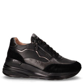 Sneaker in pelle ed ecopelle nero piombo | Boscaini Scarpe