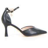 Sandalo a punta con tacco nero - Sandali Con Tacco Donna | Boscaini Scarpe