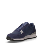 Sneaker in tessuto ed ecopelle blu marine | Boscaini Scarpe