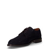 Corporate Dressy stringata in pelle scamosciata navy blu | Boscaini Scarpe