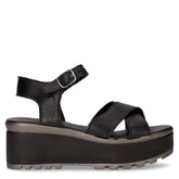 Sandalo con zeppa nero - Sandali Con Tacco Donna | Boscaini Scarpe