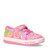 Eloise sneaker in tessuto con fiori applicati bambina fuxia fantasia - Sneakers Bambina | Boscaini Scarpe