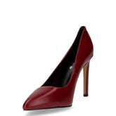 Décolleté a punta in ecopelle rosso | Boscaini Scarpe