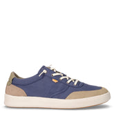 Groove sneaker in tessuto blu taupe | Boscaini Scarpe