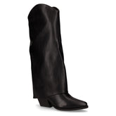 Stivale camperos in ecopelle con tacco nero | Boscaini Scarpe