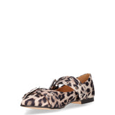 Ballerina con cinturino grigio leopardato | Boscaini Scarpe