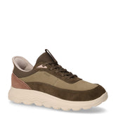 Spherica Plus sneaker in tessuto e pelle scamosciata salvia militare | Boscaini Scarpe
