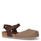 Sandalo basso in pelle grigio | Boscaini Scarpe
