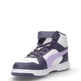 Rebound Slam Mid sneaker in ecopelle bambina viola bianco | Boscaini Scarpe