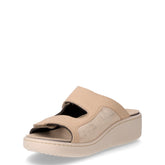 Ciabatta in ecopelle con zeppa sabbia | Boscaini Scarpe