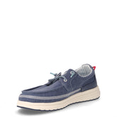 Stringata sportiva in tessuto navy | Boscaini Scarpe