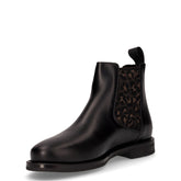 Stivaletto beatles in pelle nero | Boscaini Scarpe