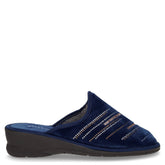 Ciabatta in tessuto navy | Boscaini Scarpe