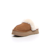Disquette ciabatta con platform noce | Boscaini Scarpe