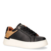 Sneaker in ecopelle nero beige geo - 1°CLASSE | Boscaini Scarpe