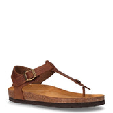 Sandalo infradito in pelle cognac | Boscaini Scarpe