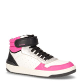 Washiba sneaker bambina in ecopelle e tessuto bianco fuxia nero - Sneakers Bambina | Boscaini Scarpe