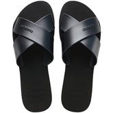 Aqua metallic ciabatta di gomma black - HAVAIANAS | Boscaini Scarpe