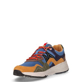 Wilfred sneaker in pelle blu giallo verde | Boscaini Scarpe