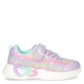 Sneaker in tessuto con luci bambina lilla - Scarpe Bambina | Boscaini Scarpe