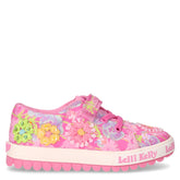Eloise sneaker in tessuto con fiori applicati bambina fuxia fantasia - Sneakers Bambina | Boscaini Scarpe