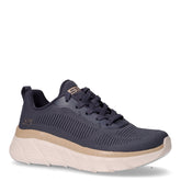 Bobs B Flex Hi-Flying hi in tessuto navy gold | Boscaini Scarpe