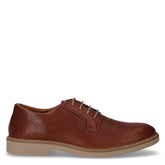 Stringata casual in pelle cognac | Boscaini Scarpe