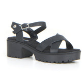 Sandalo con tacco nero - Sandali Donna | Boscaini Scarpe