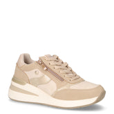 Sneaker in ecopelle con zeppa beige - Sneakers Donna | Boscaini Scarpe