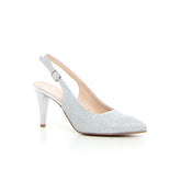 Décolleté slingback a punta argento | Boscaini Scarpe