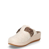 Ciabatta in tessuto con zeppa ghiaccio | Boscaini Scarpe