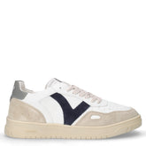 Sneaker in pelle ed ecopelle bianco grigio blu | Boscaini Scarpe