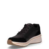 Billion Flex Luxe Up sneaker in ecopelle con zeppa nero | Boscaini Scarpe