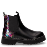 Stivaletto in ecopelle con zip bambina nero | Boscaini Scarpe