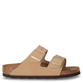 Arizona ciabatta in pelle sabbia | Boscaini Scarpe