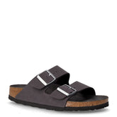 Arizona ciabatta in pelle grigio velvet | Boscaini Scarpe